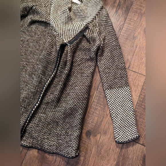 Simply Couture Sweater Women Large Chunky Knit Zipper Neck Open Front Cardigan - Picture 4 of 16